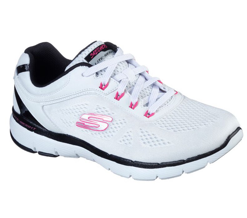 Skechers Dam Svarta/Rosa Sneakers - Flex Appeal 3.0 - Steady - Sverige (YQGIK-5417)